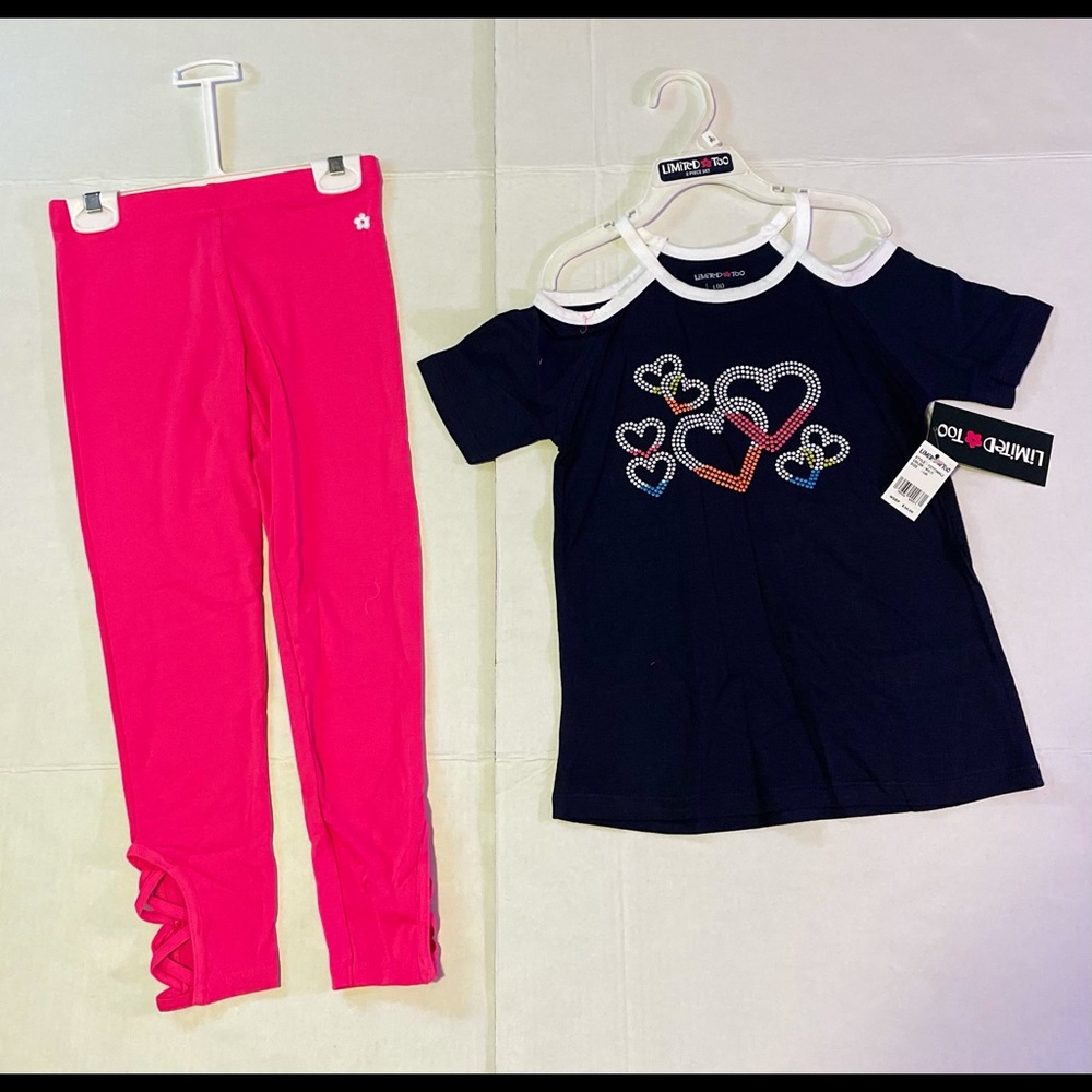 Girls leggings tops size L6